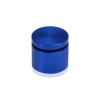1-1/4'' Diameter X 3/4'' Barrel Length, Affordable Aluminum Standoffs, Blue Anodized Finish Easy Fasten Standoff (For Inside / Outside use) [Required Material Hole Size: 7/16'']