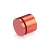 1-1/4'' Diameter X 3/4'' Barrel Length, Affordable Aluminum Standoffs, Copper Anodized Finish Easy Fasten Standoff (For Inside / Outside use) [Required Material Hole Size: 7/16'']