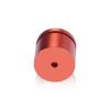 1-1/4'' Diameter X 3/4'' Barrel Length, Affordable Aluminum Standoffs, Copper Anodized Finish Easy Fasten Standoff (For Inside / Outside use) [Required Material Hole Size: 7/16'']