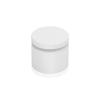1-1/4'' Diameter X 3/4'' Barrel Length, Affordable Aluminum Standoffs, White Coated Finish Easy Fasten Standoff (For Inside / Outside use) [Required Material Hole Size: 7/16'']