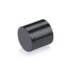 1-1/4'' Diameter X 1'' Barrel Length, Affordable Aluminum Standoffs, Black Anodized Finish Easy Fasten Standoff (For Inside / Outside use) [Required Material Hole Size: 7/16'']