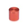 1-1/4'' Diameter X 1'' Barrel Length, Affordable Aluminum Standoffs, Copper Anodized Finish Easy Fasten Standoff (For Inside / Outside use) [Required Material Hole Size: 7/16'']