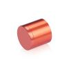 1-1/4'' Diameter X 1'' Barrel Length, Affordable Aluminum Standoffs, Copper Anodized Finish Easy Fasten Standoff (For Inside / Outside use) [Required Material Hole Size: 7/16'']