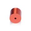 1-1/4'' Diameter X 1'' Barrel Length, Affordable Aluminum Standoffs, Copper Anodized Finish Easy Fasten Standoff (For Inside / Outside use) [Required Material Hole Size: 7/16'']