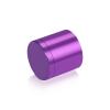1-1/4'' Diameter X 1'' Barrel Length, Affordable Aluminum Standoffs, Purple Anodized Finish Easy Fasten Standoff (For Inside / Outside use) [Required Material Hole Size: 7/16'']