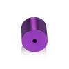 1-1/4'' Diameter X 1'' Barrel Length, Affordable Aluminum Standoffs, Purple Anodized Finish Easy Fasten Standoff (For Inside / Outside use) [Required Material Hole Size: 7/16'']