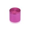 1-1/4'' Diameter X 1'' Barrel Length, Affordable Aluminum Standoffs, Rosy Pink Anodized Finish Easy Fasten Standoff (For Inside / Outside use) [Required Material Hole Size: 7/16'']