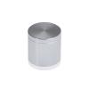 1-1/4'' Diameter X 1'' Barrel Length, Affordable Aluminum Standoffs, Silver Anodized Finish Easy Fasten Standoff (For Inside / Outside use) [Required Material Hole Size: 7/16'']