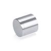 1-1/4'' Diameter X 1'' Barrel Length, Affordable Aluminum Standoffs, Silver Anodized Finish Easy Fasten Standoff (For Inside / Outside use) [Required Material Hole Size: 7/16'']