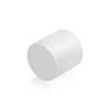 1-1/4'' Diameter X 1'' Barrel Length, Affordable Aluminum Standoffs, White Coated Finish Easy Fasten Standoff (For Inside / Outside use) [Required Material Hole Size: 7/16'']