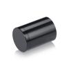 1-1/4'' Diameter X 1-1/2'' Barrel Length, Affordable Aluminum Standoffs, Black Anodized Finish Easy Fasten Standoff (For Inside / Outside use) [Required Material Hole Size: 7/16'']