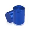 1-1/4'' Diameter X 1-1/2'' Barrel Length, Affordable Aluminum Standoffs, Blue Anodized Finish Easy Fasten Standoff (For Inside / Outside use) [Required Material Hole Size: 7/16'']