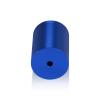 1-1/4'' Diameter X 1-1/2'' Barrel Length, Affordable Aluminum Standoffs, Blue Anodized Finish Easy Fasten Standoff (For Inside / Outside use) [Required Material Hole Size: 7/16'']