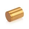 1-1/4'' Diameter X 1-1/2'' Barrel Length, Affordable Aluminum Standoffs, Gold Anodized Finish Easy Fasten Standoff (For Inside / Outside use) [Required Material Hole Size: 7/16'']