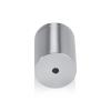 1-1/4'' Diameter X 1-1/2'' Barrel Length, Affordable Aluminum Standoffs, Silver Anodized Finish Easy Fasten Standoff (For Inside / Outside use) [Required Material Hole Size: 7/16'']