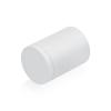 1-1/4'' Diameter X 1-1/2'' Barrel Length, Affordable Aluminum Standoffs, White Coated Finish Easy Fasten Standoff (For Inside / Outside use) [Required Material Hole Size: 7/16'']