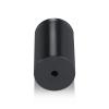 1-1/4'' Diameter X 2'' Barrel Length, Affordable Aluminum Standoffs, Black Anodized Finish Easy Fasten Standoff (For Inside / Outside use) [Required Material Hole Size: 7/16'']