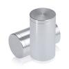 1-1/4'' Diameter X 2'' Barrel Length, Affordable Aluminum Standoffs, Silver Anodized Finish Easy Fasten Standoff (For Inside / Outside use) [Required Material Hole Size: 7/16'']