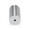 1-1/4'' Diameter X 2'' Barrel Length, Affordable Aluminum Standoffs, Silver Anodized Finish Easy Fasten Standoff (For Inside / Outside use) [Required Material Hole Size: 7/16'']