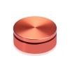 2'' Diameter X 1/2'' Barrel Length, Affordable Aluminum Standoffs, Copper Anodized Finish Easy Fasten Standoff (For Inside / Outside use) [Required Material Hole Size: 7/16'']