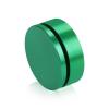 2'' Diameter X 1/2'' Barrel Length, Affordable Aluminum Standoffs, Green Anodized Finish Easy Fasten Standoff (For Inside / Outside use) [Required Material Hole Size: 7/16'']