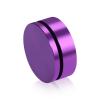 2'' Diameter X 1/2'' Barrel Length, Affordable Aluminum Standoffs, Purple Anodized Finish Easy Fasten Standoff (For Inside / Outside use) [Required Material Hole Size: 7/16'']