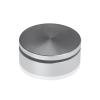 2'' Diameter X 1/2'' Barrel Length, Affordable Aluminum Standoffs, Silver Anodized Finish Easy Fasten Standoff (For Inside / Outside use) [Required Material Hole Size: 7/16'']