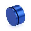 2'' Diameter X 3/4'' Barrel Length, Affordable Aluminum Standoffs, Blue Anodized Finish Easy Fasten Standoff (For Inside / Outside use) [Required Material Hole Size: 7/16'']