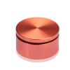 2'' Diameter X 3/4'' Barrel Length, Affordable Aluminum Standoffs, Copper Anodized Finish Easy Fasten Standoff (For Inside / Outside use) [Required Material Hole Size: 7/16'']