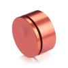 2'' Diameter X 3/4'' Barrel Length, Affordable Aluminum Standoffs, Copper Anodized Finish Easy Fasten Standoff (For Inside / Outside use) [Required Material Hole Size: 7/16'']