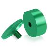 2'' Diameter X 3/4'' Barrel Length, Affordable Aluminum Standoffs, Green Anodized Finish Easy Fasten Standoff (For Inside / Outside use) [Required Material Hole Size: 7/16'']