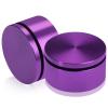 2'' Diameter X 3/4'' Barrel Length, Affordable Aluminum Standoffs, Purple Anodized Finish Easy Fasten Standoff (For Inside / Outside use) [Required Material Hole Size: 7/16'']