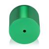 2'' Diameter X 1-1/2'' Barrel Length, Affordable Aluminum Standoffs, Green Anodized Finish Easy Fasten Standoff (For Inside / Outside use) [Required Material Hole Size: 7/16'']