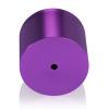 2'' Diameter X 1-1/2'' Barrel Length, Affordable Aluminum Standoffs, Purple Anodized Finish Easy Fasten Standoff (For Inside / Outside use) [Required Material Hole Size: 7/16'']