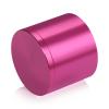 2'' Diameter X 1-1/2'' Barrel Length, Affordable Aluminum Standoffs, Rosy Pink Anodized Finish Easy Fasten Standoff (For Inside / Outside use) [Required Material Hole Size: 7/16'']