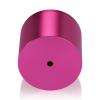 2'' Diameter X 1-1/2'' Barrel Length, Affordable Aluminum Standoffs, Rosy Pink Anodized Finish Easy Fasten Standoff (For Inside / Outside use) [Required Material Hole Size: 7/16'']