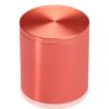 2'' Diameter X 2'' Barrel Length, Affordable Aluminum Standoffs, Copper Anodized Finish Easy Fasten Standoff (For Inside / Outside use) [Required Material Hole Size: 7/16'']