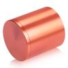 2'' Diameter X 2'' Barrel Length, Affordable Aluminum Standoffs, Copper Anodized Finish Easy Fasten Standoff (For Inside / Outside use) [Required Material Hole Size: 7/16'']