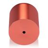 2'' Diameter X 2'' Barrel Length, Affordable Aluminum Standoffs, Copper Anodized Finish Easy Fasten Standoff (For Inside / Outside use) [Required Material Hole Size: 7/16'']