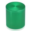 2'' Diameter X 2'' Barrel Length, Affordable Aluminum Standoffs, Green Anodized Finish Easy Fasten Standoff (For Inside / Outside use) [Required Material Hole Size: 7/16'']