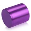 2'' Diameter X 2'' Barrel Length, Affordable Aluminum Standoffs, Purple Anodized Finish Easy Fasten Standoff (For Inside / Outside use) [Required Material Hole Size: 7/16'']