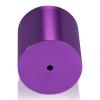 (Set of 4) 2'' Diameter X 2'' Barrel Length, Affordable Aluminum Standoffs, Purple Anodized Finish Standoff and (4) 2216Z Screws and (4) LANC1 Anchors for concrete/drywall (For Inside/Outside) [Required Material Hole Size: 7/16'']