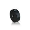 5/16-18 Threaded Barrels Diameter: 1 1/2'', Length: 1/2'', Black Anodized [Required Material Hole Size: 3/8'' ]