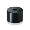 5/16-18 Threaded Barrels Diameter: 1 1/2'', Length: 1'', Black Anodized [Required Material Hole Size: 3/8'' ]