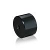 5/16-18 Threaded Barrels Diameter: 1 1/2'', Length: 1'', Black Anodized [Required Material Hole Size: 3/8'' ]