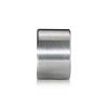 5/16-18 Threaded Barrels Diameter: 1 1/2'', Length: 1'', Brushed Satin Finish Grade 304 [Required Material Hole Size: 3/8'' ]