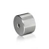 5/16-18 Threaded Barrels Diameter: 1 1/2'', Length: 1'', Brushed Satin Finish Grade 304 [Required Material Hole Size: 3/8'' ]