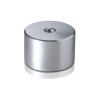 5/16-18 Threaded Barrels Diameter: 1 1/2'', Length: 1'', Clear Anodized [Required Material Hole Size: 3/8'' ]
