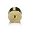 5/16-18 Threaded Barrels Diameter: 1 1/2'', Length: 1'', Gold Anodized [Required Material Hole Size: 3/8'' ]