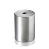 5/16-18 Threaded Barrels Diameter: 1 1/2'', Length: 2'', Brushed Satin Finish Grade 304 [Required Material Hole Size: 3/8'' ]